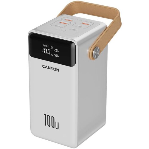 Canyon power bank OnPower 610 metal 60000 mAh PD100W White Cijene