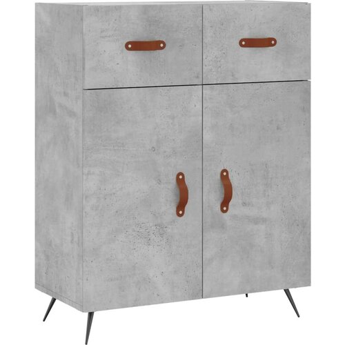 VidaXL Komoda siva boja betona 69 5x34x90 cm od konstruiranog drva Slike