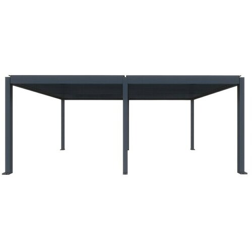 Paviljon z lamelami Model Y (Š x G: 5.630 x 2.860 mm, Barva ogrodja: Antracit, Aluminij) Cene