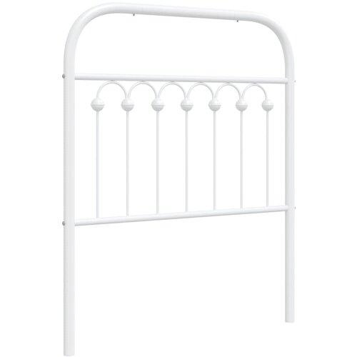 Maison Chic kovinsko posteljno vzglavje - vzglavna omarica - nočna omarica belo 75 cm, (21705394) Cene