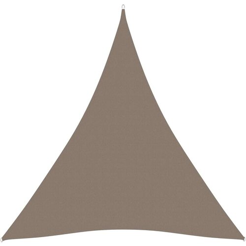 vidaXL Senčno jadro oksford blago trikotno 6x6x6 m taupe Cene