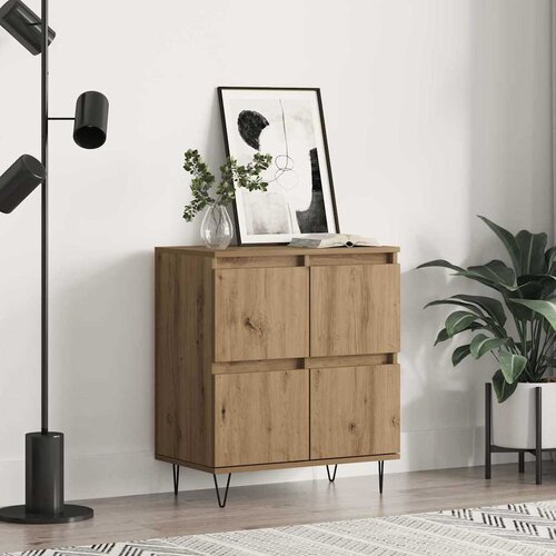VidaXL Strani &amp;scaron;al Rjava 60 x 35 x 70 cm Konstruiran les Slike