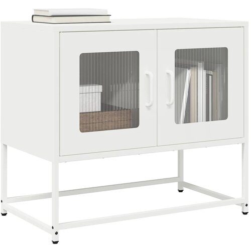 vidaXL TV omarica Bela 68x39x60,5 cm Hladno valjano jeklo Cene