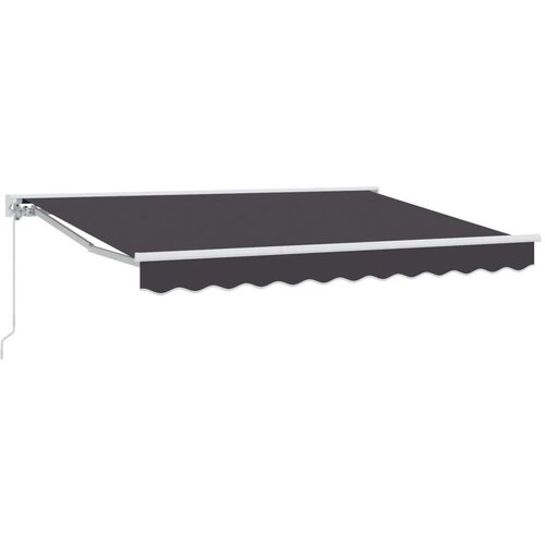  Ručno sklopiva tenda Antracit 3 x 2 5 m Poliester s PU premazom - Antracit (bijeli okvir) 3 x 2 5 m Ručna Cene