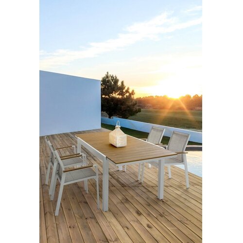 BIZZOTTO Aluminijasta vrtna miza 90x140 cm Elias &amp;ndash; Slike