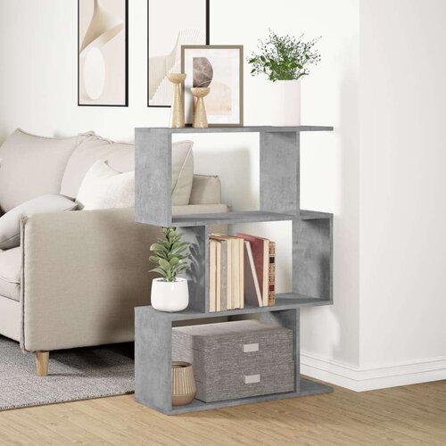 vidaXL Pregrada / regal za knjige 3 razina sivi 70x24x97 cm drveni Cijene