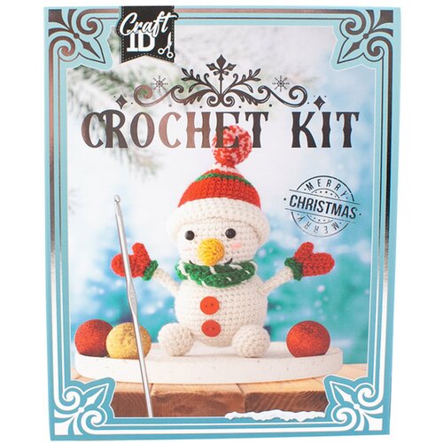 Mga Entertainment Božični kvačkani set snežaka figura 16x9x18cm Slike