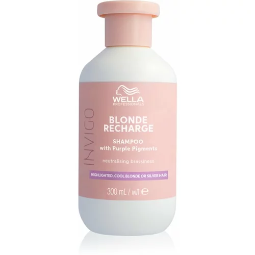 Wella Professionals Invigo Blonde Recharge šampon za blond lase za nevtralizacijo rumenih odtenkov 300 ml