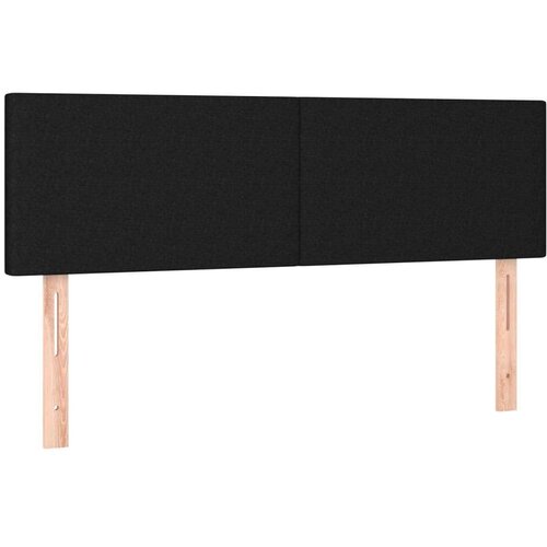  S oprugama i madracem crni 140 x 190 cm od tkanine Slike