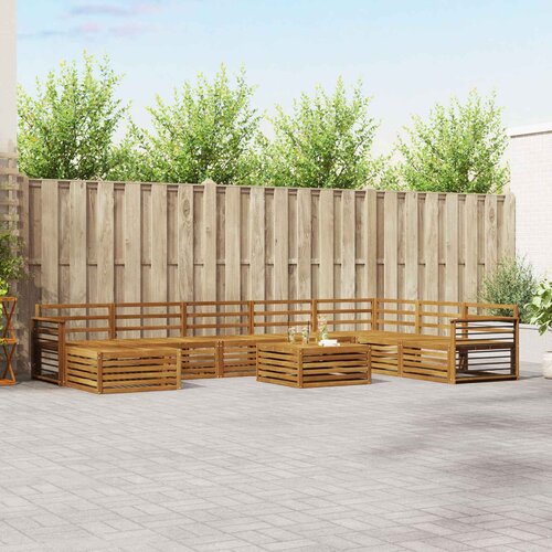  Setovi sofa 9 pcs Prirodna Čvrsto drvo akacije Cene