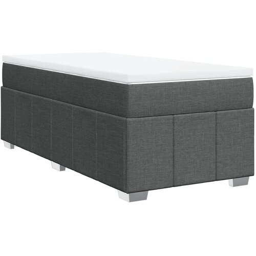 Maison Chic Box spring postelja - Vzmetna postelja z vzmetnico temno siva 90x190 cm blago SL24023, (21891585) Cene