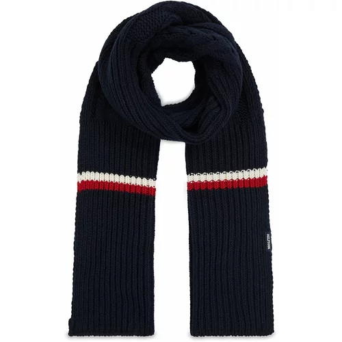Tommy Hilfiger Ruta Monotype Chunky Knit Scarf AM0AM11507 Space Blue DW6