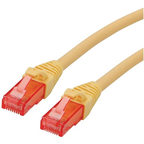 Roline 21.15.2942 RJ45 omrežni kabel\, patch kabel cat 6 u/utp 0.30 m rumena 1 kos, (20420121) Cene