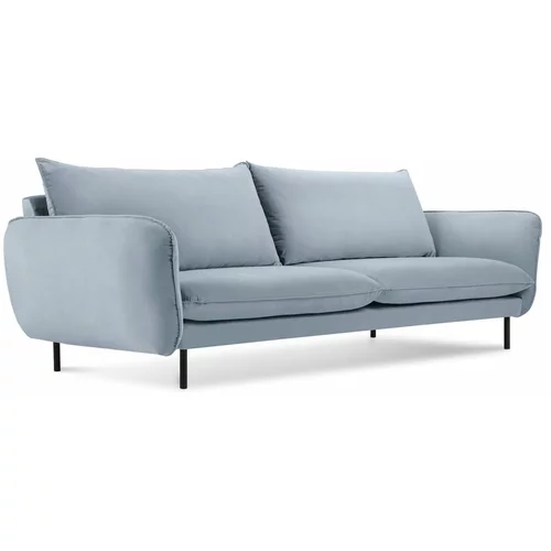 Cosmopolitan Design Svjetlo plava baršunasta sofa 200 cm Vienna -