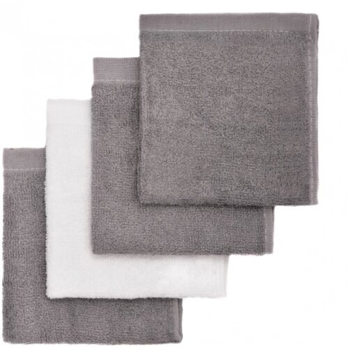 T-TOMI BIO Bamboo Baby Washcloths krpa za umivanje Grey 25 x 25 cm 4 kos Cene