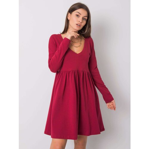 RUE PARIS Dress-RV-SK-6008.19X-burgundy Cene