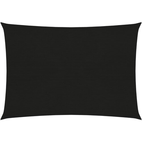 vidaXL Senčno jadro 160 g/m² črno 3x4,5 m HDPE, (20703257) Cene