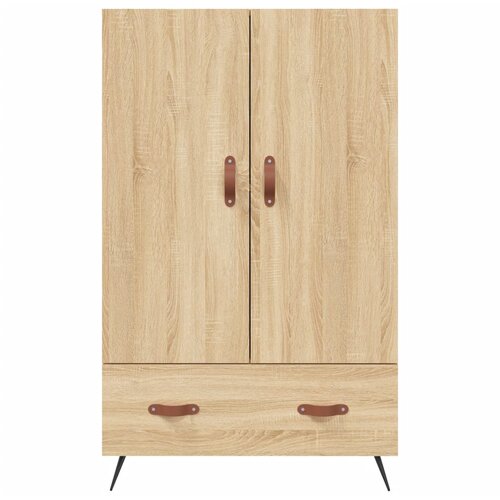  Visoka komoda boja hrasta 69,5 x 31 x 115 cm konstruirano drvo Slike