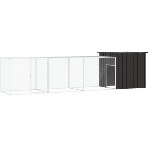  Kavez za koko&scaron;i antracit 400x91x100 cm pocinčani čelik Cijene
