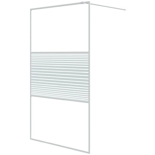 vidaXL Pregrada za tu&scaron; srebrna 115x195 cm prozorno ESG steklo, (21047657) Cene