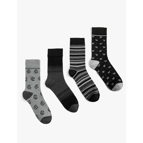 Koton Set of 4 Socks Multicolored Minimal Patterned Slike