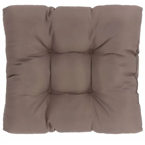 Jastuk za palete smeđesivi 80 x 80 x 12 cm od tkanine