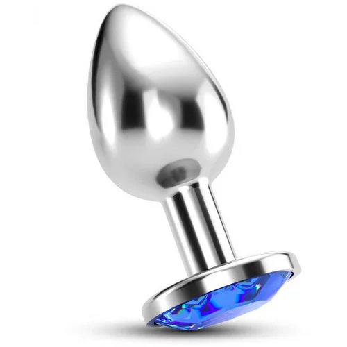 Crushious Analni čep - Bijou, z modrim kristalom, small, (21131759)