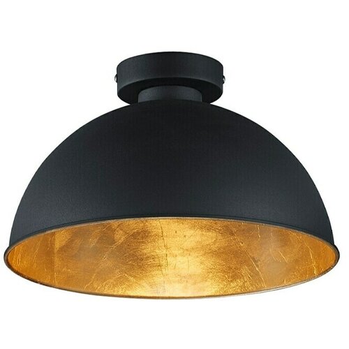  Okrugla stropna svjetiljka jimmy (60 w, &amp;Oslash; x v: 310 mm x 19 cm, crne boje, zlatne boje, E27) Slike