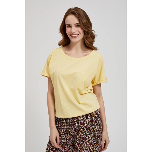 Moodo Women's T-shirt - light yellow Cene