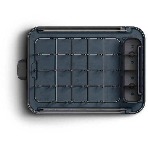 Joseph Joseph Crni plastičan prilagodljiv ocjeđivač za posuđe 31x19 cm Extend Slim Steel &amp;ndash; Slike