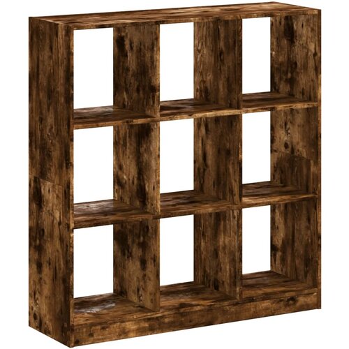 VidaXL Knjižna omara dimljeni hrast 102x32x108 cm inženirski les, (21326673) Slike