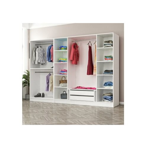 Hanah home Kale Mebran 8423 Ormar, 270x210x52cm, Bijeli Slike