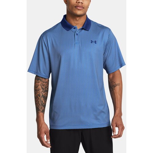 Under Armour Men's T-shirt UA Matchplay Printed Polo-BLU - Men's Slike