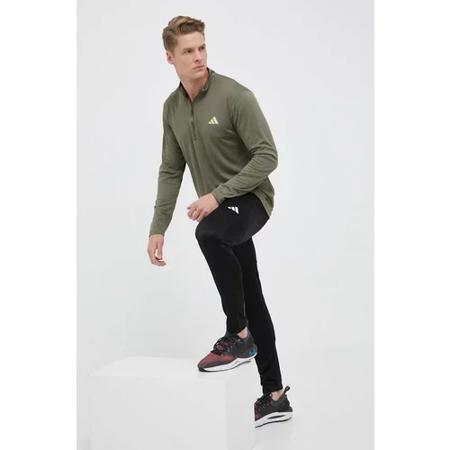Adidas Pulover za vadbo Train Essentials zelena barva