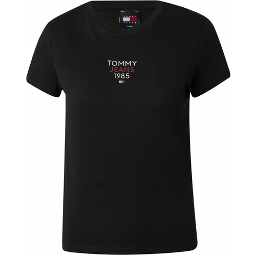 Tommy Jeans Majica 'ESSENTIAL' temno modra / rdeča / črna / bela