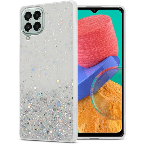 Cadorabo Ohi&scaron;je, združljivo z Samsung Galaxy M33 5G in prozorna z ble&scaron;čicami - Za&scaron;čitni ovitek iz prožnega silikona TPU s svetlečimi ble&scaron;čicami, (20860376) Cene