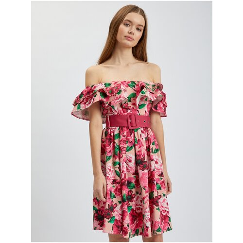 Orsay Dark pink Women Floral Dress - Women Cijene