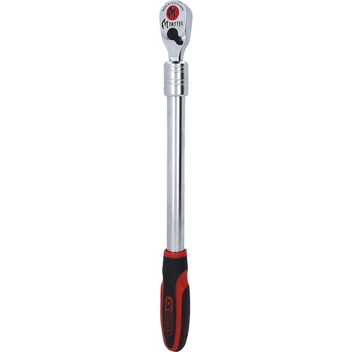 Ks Tools Teleskopska preklopna raglja 1/2'' MONSTER, 100 zob, rdeče/črne barve Cene