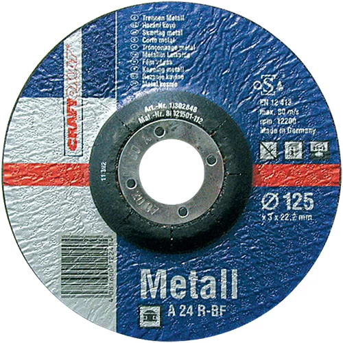 CRAFTOMAT Rezalna plošča Craftomat A 24R-BF (za kovino, premer plošče: 125 mm, debelina: 3 mm)