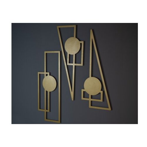 WALLXPERT set ukrasnih metalnih dodataka (3 komada) trident APT426 Slike