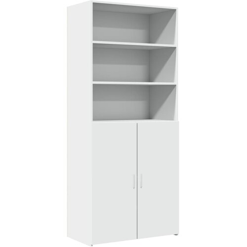 Maison Chic Visoka omara - Komoda - Predalnik bela 80x42,5x185 cm inženirski les, (21722210) Slike