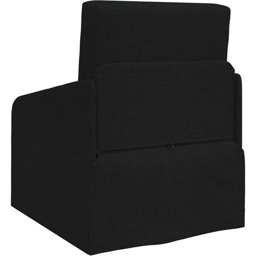  Krevet na razvlačenje Crna 65 x 80 x 83 cm tkanina Slike