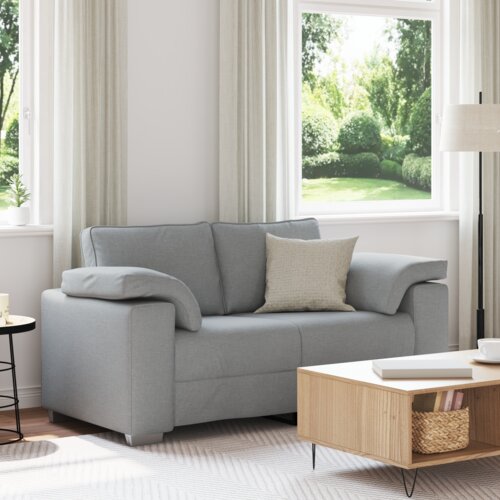 vidaXL dvosedežna sofa svetlo siva 120 cm tkanina Cene