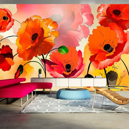  Tapeta XXL - Velvet poppies 500x280 Slike
