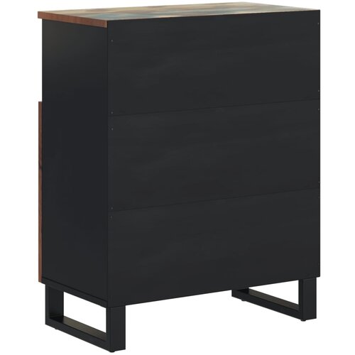  Komoda s 2 vrata 60 x 33 x 75 cm od masivnog obnovljenog drva Slike