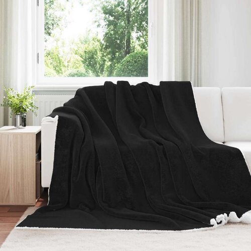  Odeja Črna 240 x 270 cm Flis, (5000288344) Cene