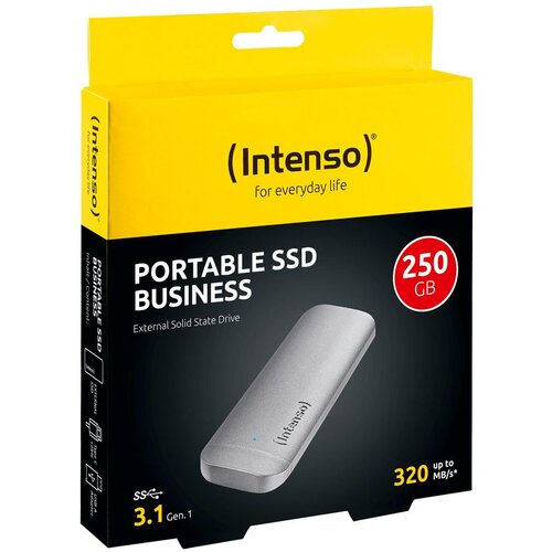 Intenso (Intenso) Eksterni SSD, kapacitet 250GB, USB 3.1 - SSD External 250GB/Business Slike