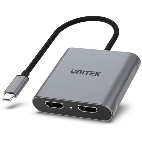 Unitek ADAPTER USB-C, 2x HDMI, 4K@60HZ, MST, V1404B Slike