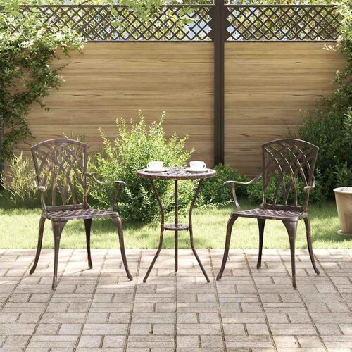  Vrtna stolica 2 pcs Bronzana 53 x 51 x 88,5cm Aluminij Cijene