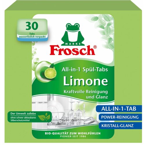 Frosch green lemon tablete za mašinsko pranje posuđa 30 komada Slike